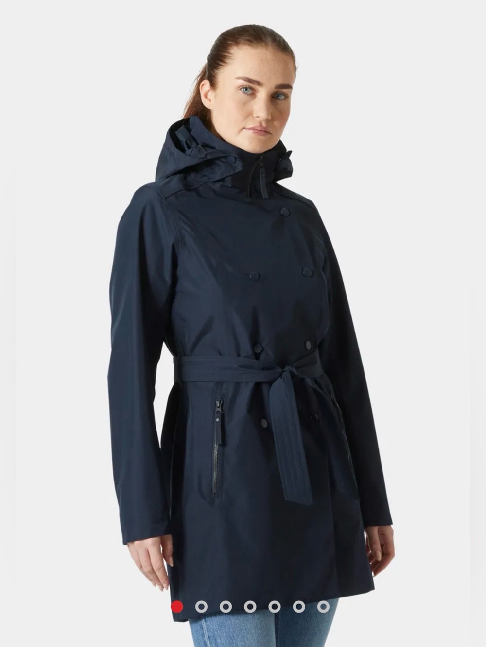 Helly Hansen Women’s Welsey II Trench Coat New in Navy Size Medium